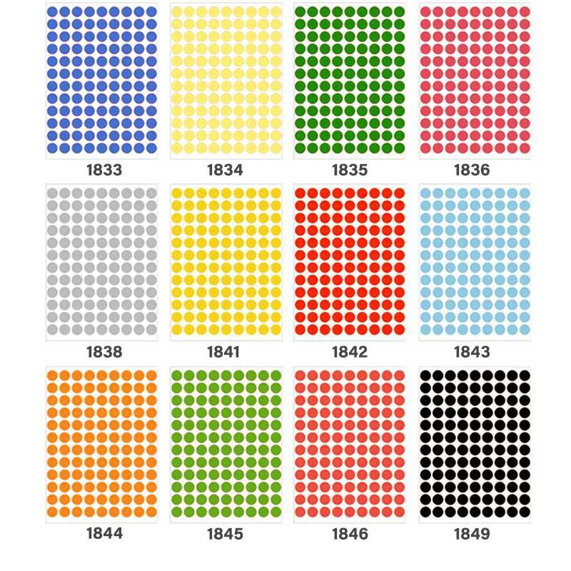 HERMA Adhesive Round Labels Colour 8mm